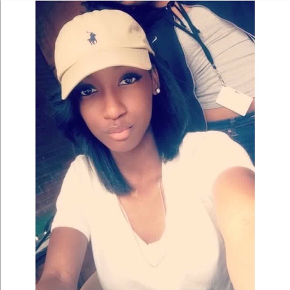 polo hat on head